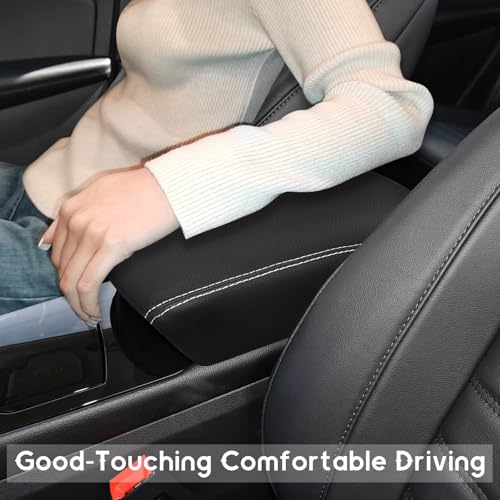 ramuel Center Console Armrest Cover for Ford Edge 2015-2025 | Anti-Scratch ，Non-Slip ，PU Leather ，Easy Install - size: for Edge