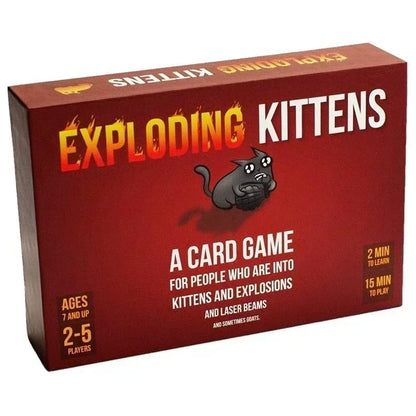 Exploding Kittens Original Edition - 2-5 Players - Ages 7+ - 15 Minutes to Play - High Stakes Card Game - Party Game, Family Game Night, Kid and Adult Card Game, Pack of 6 - style: Exploding Kittens (2-5 Players)