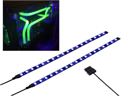 DS PC LED Flexible Light Strip Computer Lighting UV Purple with Magnetic for PC Case Computer Lighting Kit (390nm, 11.8INCH The 2nd Gen, S Series，Purple) - color: Purple