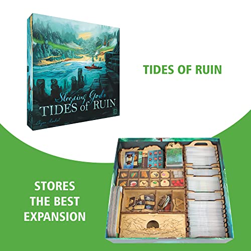 TowerRex Organizer for Sleeping Gods and Tides of Ruin Expansion, Storage Insert for Board Game, Accessories Upgrade