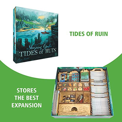 TowerRex Organizer for Sleeping Gods and Tides of Ruin Expansion, Storage Insert for Board Game, Accessories Upgrade
