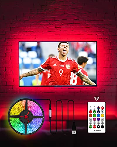 TV Led Backlight 60-65 Inch TV,15Ft TV Lights Behind Monitor HDTV Work Space Decor-20 Colors Changing TV Bias Lighting for Gaming,Living Room Decor - size: for 60 -65inch