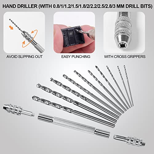 HIJIRH 108Pcs Model Tool Kit Modeler Basic Tool Craft Tool Set Hobby Tools | Modeler Basic Tools Craft Set Hobby Building Tools Kit for Gundam Tool Kit Assembling Miniatures Mecha Car Model Building