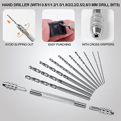 HIJIRH 108Pcs Model Tool Kit Modeler Basic Tool Craft Tool Set Hobby Tools | Modeler Basic Tools Craft Set Hobby Building Tools Kit for Gundam Tool Kit Assembling Miniatures Mecha Car Model Building