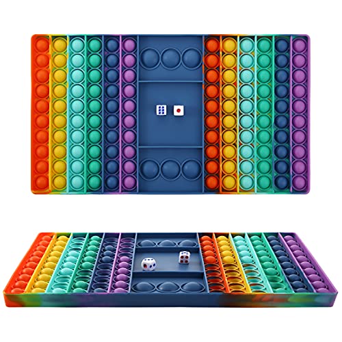 Pop Games Sensory Fidget Toy, Pop Board Math Multiplication Game for Family | Stress Relief Toys for Girls Boys with Autism ADHD Birthday Gifts for Kids