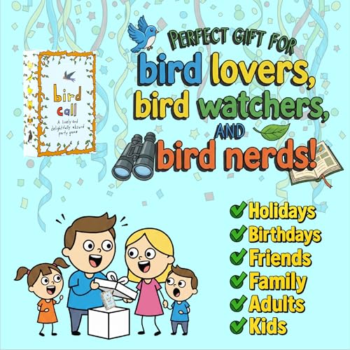 A Lively and Delightfully Absurd 5-Minute Party Game | Birding & Bird Gifts | Bird Call High Energy Card Game | Bird Watching Gifts | Gifts For Bird Lovers | Birding Gifts | 3-8 Players, Ages 7+ - color: Bird Call