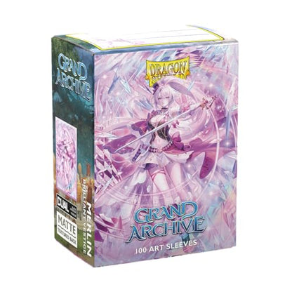Dragon Shield | Grand Archive Matte Art Sleeves | 100 CT - Smooth & Tough Premium TCG Sleeves | Compatible with Pokemon, One Piece & Magic the Gathering | Merlin, Brilliant Vestige - color: Merlin, Brilliant Vestige