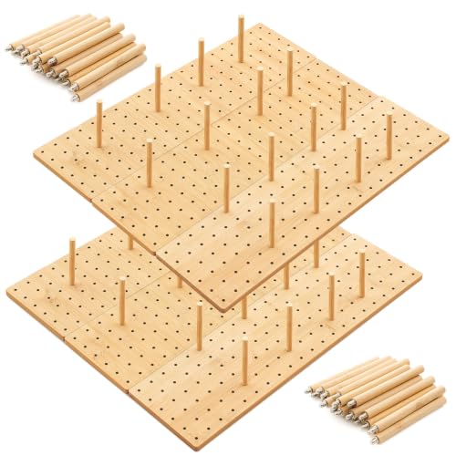 Kigley 6 Pcs Wood Pegboard Drawer Organizer with 48 Pegs Wooden Peg Board System Peg Drawer Organizers for Kitchen Dishes Plate Pegboard Food Containers(Wood Color,21x5.91,Bamboo) - color: Wood Color, size: 21x5.91", style: Bamboo
