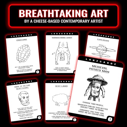 Weird Drinking Game for Adults - 216 Cards, Dares & Challenges | 210 insane prompts, easy-to-learn party starter for 3+ players, unhinged adult humor, college parties, game nights & pregames