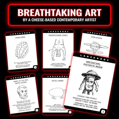 Weird Drinking Game for Adults - 216 Cards, Dares & Challenges | 210 insane prompts, easy-to-learn party starter for 3+ players, unhinged adult humor, college parties, game nights & pregames
