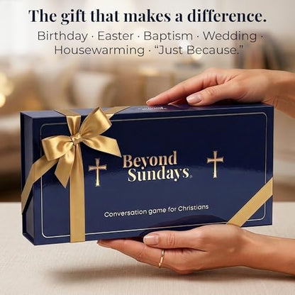 Christian Conversation Cards – Faith Card Game, 200 Cards & 3 Levels | Christian Gift for Women & Men | Premium Magnetic Gift Box for Small Groups, Date Nights & Family | Ages 14+