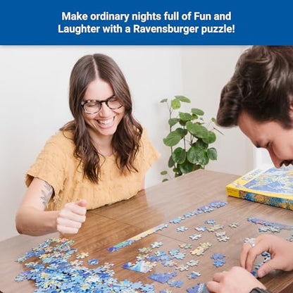 Ravensburger - The Reading Room - 1000 Piece Jigsaw Puzzle - Stunning, Vivid Colors - Books, Knick-Knacks & Overstuffed Chairs - Peaceful Library Scene - Puzzles for Adults