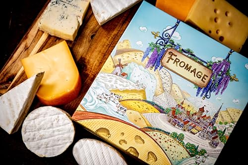 Fromage Board Game - French Cheesemaking Strategy Game, Worker-Placement, Resource Management Game for Teens & Adults, Ages 14+, 1-4 Players, 30 Minute Playtime, Made by R2i Games