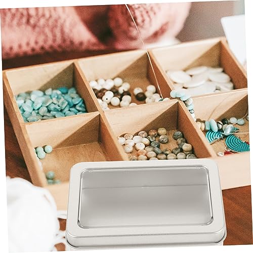 Dice Organizers Storage Portable Tin Box Lid with Foam Liner Small Dice Storage Case for Games Metal