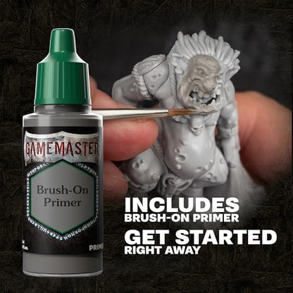 The Army Painter, GameMaster: Wandering Monsters Role-playing Paint Set, 15x18 ml Fanatic Acrylic Paints, incl. Metallics, Wash, Primer, 1 Brush & 1 Free Miniature - For Warhammer & Dnd | Warpaints Fanatic Acrylic Paints, incl. Metallics, Wash, Primer, 1