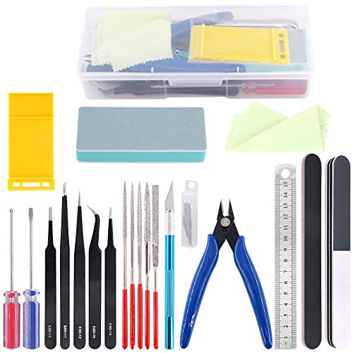21Pcs Modeler Basic Tools Craft Set Hobby Building Tools Kit for Assembling Miniatures Mecha Car Model Building