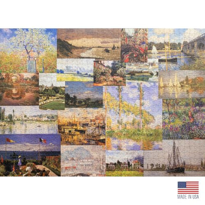 Claude Monet Impressions of Light Part 3, Premium 1000 Piece Jigsaw Puzzle for Adults, Glare-Free, Soft-Touch Puzzles, Made in USA, Puzzle Lovers Gift Ideas, 26.6" x 19.25" - color: Claude Monet Impressions of Light, Part 3