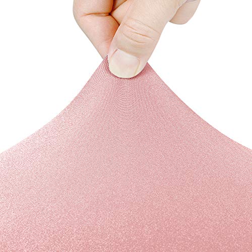 Peomeise 4FT Spandex Table Cover Rectangular Stretch Spandex Tablecloth (Dusty Rose,4FT) - color: Dusty Pink, size: 48" x 30" (Rectangle)