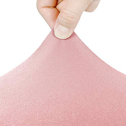 Peomeise 4FT Spandex Table Cover Rectangular Stretch Spandex Tablecloth (Dusty Rose,4FT) - color: Dusty Pink, size: 48" x 30" (Rectangle)