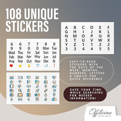 50 Heavyweight Manila Index Card Dividers with Tabs, 4x6 Blank, 108 Stickers - Monthly, Recipe & Greeting Card Dividers - color: 50 Pcs, size: 4 x 6 Inches