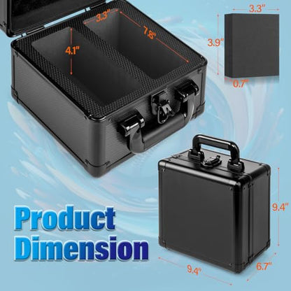 Trading Card Storage Box, Graded Card Case, Top Loader Storage Cases with Lock, Hard Card Boxes for Sports Cards hold up to 70 PSA, 250+ Top Loaders - size: Medium