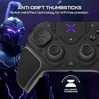Turtle Beach Victrix Pro BFG Reloaded Wireless Gaming Controller for PS5 | PS5, PS4, PlayStation, PC, Modular, Fightpad Module, Hall-Effect Sticks, Triggers, 4 Remappable Buttons, Esports, Black - color: Black