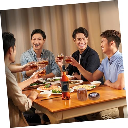 Hemoton Real Wood Dice Cups Shaker Lid Dices Cups Covers Dices Shaker Lid for Bar Ktv Party Games Dice Supplies