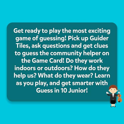Skillmatics Guess in 10 Junior Community Helpers, Card Game for Kids | For Boys, Girls, and Families Who Love Card Games, Board Games & Educational Toys, Travel Friendly, Gifts for Ages 3, 4, 5, 6 - style: Junior Community Helpers
