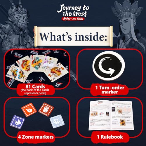 Whales Entertainment Journey to the West | Strategy Card Games for Families | 3–8 Players | Aged 10 + | 20 Mins | Quick Competitive Ladder Climbing Board Games for Adults Teens Kids | Family Game Night