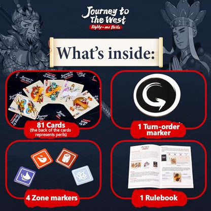Whales Entertainment Journey to the West | Strategy Card Games for Families | 3–8 Players | Aged 10 + | 20 Mins | Quick Competitive Ladder Climbing Board Games for Adults Teens Kids | Family Game Night