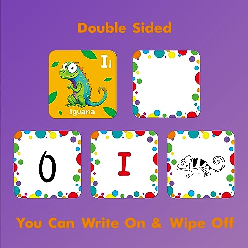 Hebayy 72 PCS Memory Matching Game, Alphabet & Numbers Matching Cards for Toddlers 36 Pairs Memory Cards for Preschool 4 5 6 Years Old - style: Letters & Number