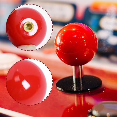 Gallipower 6Pcs Joystick Head,Arcade Joystick Ball Top Handle Rocker Round Head,Arcade Kit DIY Replacement Parts(6 colors) - color: style 6