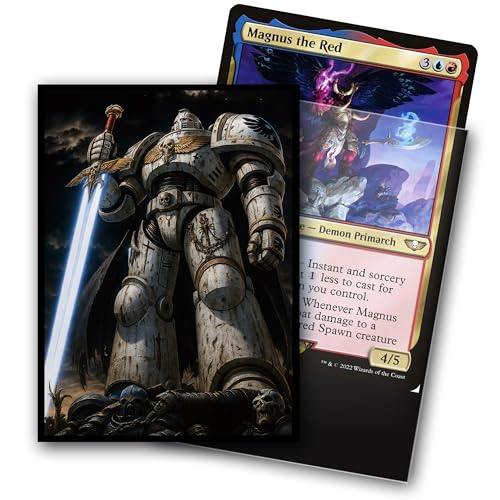 MTG Card Sleeves, Ultra Clear Front & Matte Finish Back, 100 Count Standard Size Matte Art Sleeve for Magic The Gathering (Doomsday Mecha)