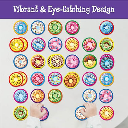 Hebayy 52 PCS Donut Matching Game, 26 Designs Dessert Cards Engaging Food Memory Game, Educational Learning Toys for Preschool 4 5 6 Years Old - style: Donut