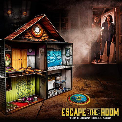 ThinkFun Escape the Room The Cursed Dollhouse – An Escape Room Experience in a Box for Ages 13 and Up (7353)