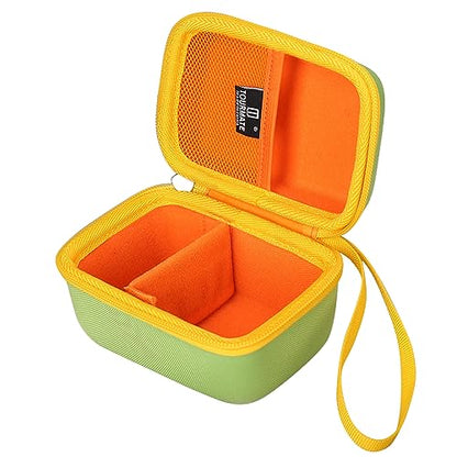 Tourmate Hard Storage Case for GoCube Edge, The Connected Electronic Bluetooth Cube - Award-Winning 3x3 Speen Cube (Box for Sale) - color: Green & Yellow