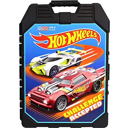 Tara Toys Hot Wheels 48-Car Storage Case – Durable Plastic Carrying Case with Handle for Die-Cast Toy Cars, Fits 1:64 Scale Vehicles, Organizer for Kids Travel & Display - style: 48 Car Carry Case