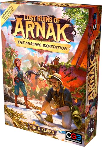 CGE Lost Ruins of Arnak: Missing Expedition Board Game Expansion | Professor Kutil has gone missing! Learn what happened in this 6 chapter campaign for the Lost Ruins of Arnak strategy game.