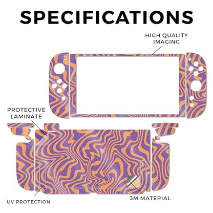 Glossy Glitter Gaming Skin Compatible with Nintendo Switch 2 Console Only - Jitter Zebra - Premium 3M Vinyl Protective Wrap Decal Cover - Easy to Apply | Crafted in The USA by MightySkins - color: Jitter Zebra, size: Switch 2 Console Skin Only, style: Glo