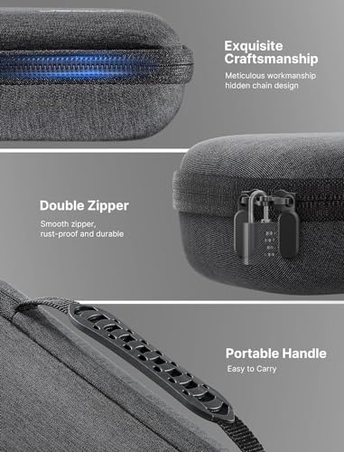 JSAUX Carrying Case for Steam Deck/ROG Ally, Hard Shell Travel Case | Large-capacity Storage, Fits Charger and Dock, Portable Case for Steam Deck OLED