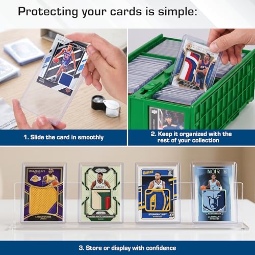 BCW 108 PT. Thick Card Topload Holder - Pack of 1 | Durable Rigid PVC Toploader | Toploaders for Memorabilia, Jersey, Patch, and Relic Cards - color: 108 Pt. / 2.75 Mm