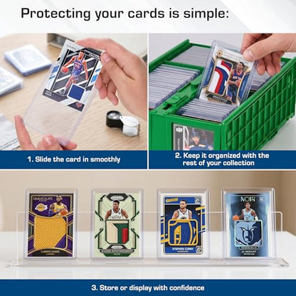 BCW 108 PT. Thick Card Topload Holder - Pack of 1 | Durable Rigid PVC Toploader | Toploaders for Memorabilia, Jersey, Patch, and Relic Cards - color: 108 Pt. / 2.75 Mm