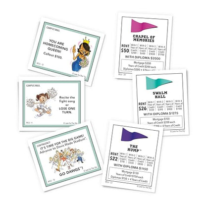 Late for the Sky Mississippi State University Opoly Board Game for 2–6 Players, Ages 12+, College Campus Theme Family Strategy Party Game