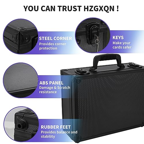 HZGXQN Toploader Storage Box for 3" x 4" 35pt Rigid Card, Top Loader Card Storage Hard Case, Sports Card Storage Boxes for Trading Cards, Top Loaders Holder (Holds 600+ Toploaders)
