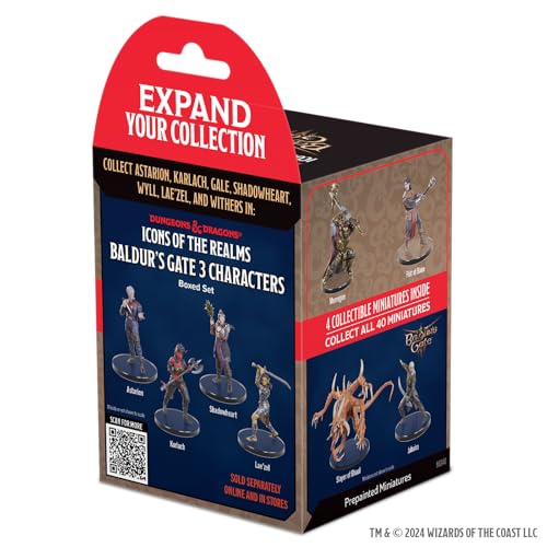 WizKids D&D Icons of the Realms: Adventures from Baldur's Gate Single Booster | Dungeons and Dragons Figures | Pre-Painted | Blind Box - style: Single Booster