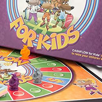 Rich Dad Cashflow Board Game for Kids, Children's Edition, Up to 6 Players, Ages 6+ - Fun and Educational Learning Games for Boys, Girls, and Family - style: Kids Version