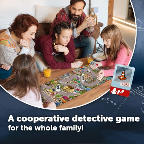 Trefl Spy Guy - Cooperative Detective Game, 5+ | Observation-Based Board Game, Engaging Storyline and Challenges, Searching for Evidence and Catching Criminals