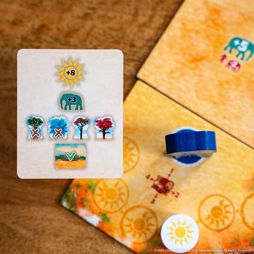 Tembo: Survival On The Savanna Board Game, Guide Your Elephant Herd Across Dangerous Terrain, A Cooperative Strategic Game for Families and Adults, Solo Campaign Included, 1-4 Players, Ages 10+