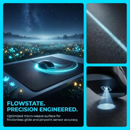 XXL Gaming Mouse Pad 23.6x11.8 inch,Dazzling Starry Sky Landscape Theme Desk Mat,Glowing Butterfly Flower Scene Large Mousepad,Fantasy Artistic Keyboard Mouse Mat (Deep Indigo Starry Sky) - color: Deep Indigo Starry Sky