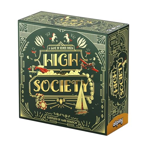 Allplay High Society Board Game, Knizia Auction Card Game, 3-5 Players | Build Shuttles & Schedule Space Cruises to Become the Next CEO | Tableau Building | Ages 14+ | 120 Minutes